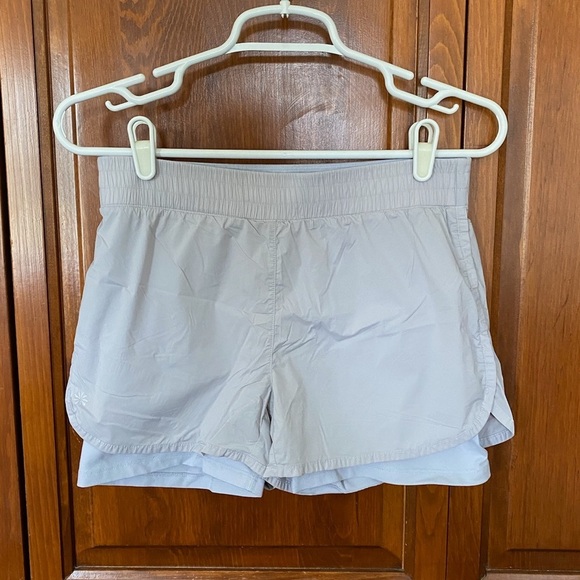 Athleta Girl Athletic Shorts with Spandex Liner Grey Size XXL 16 - Picture 1 of 6